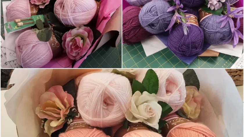 Spring Yarn Bouquets