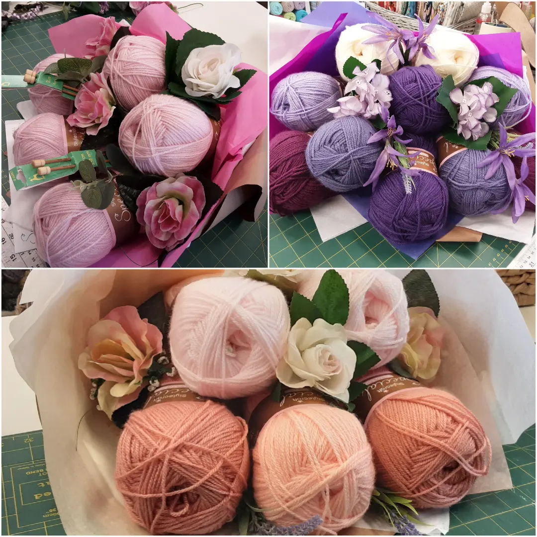 Spring Yarn Bouquets